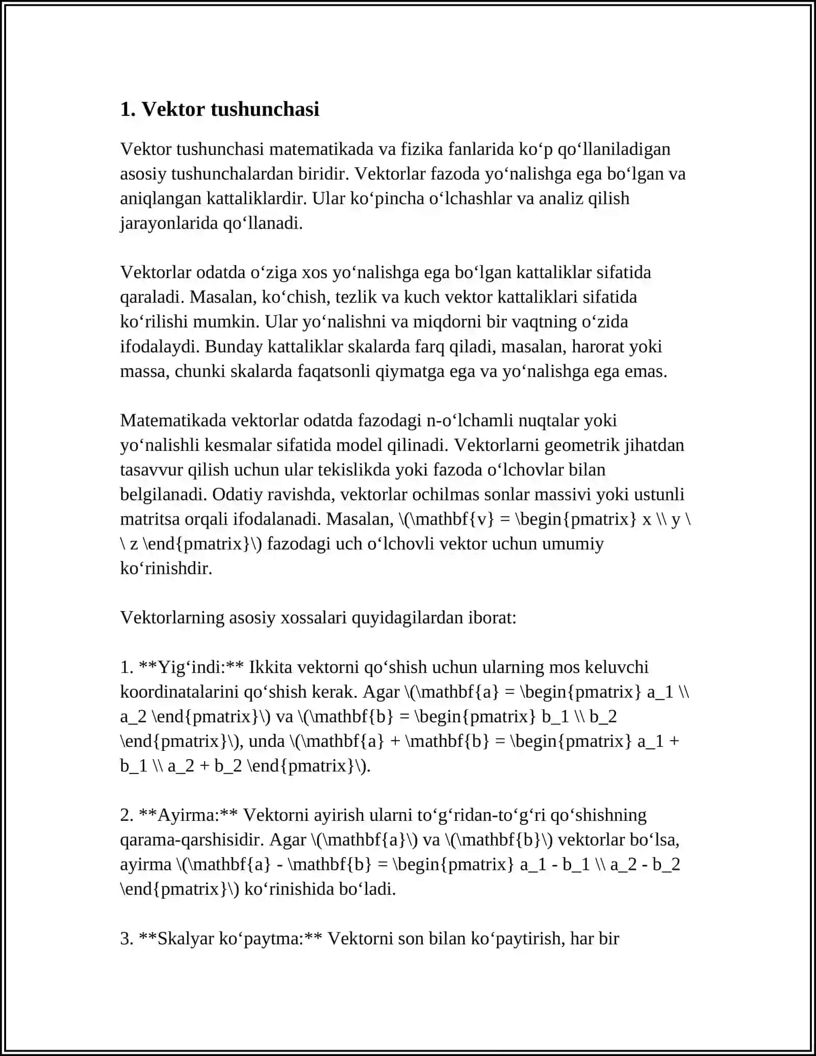 VECKTOR CHIZIQLAR 3