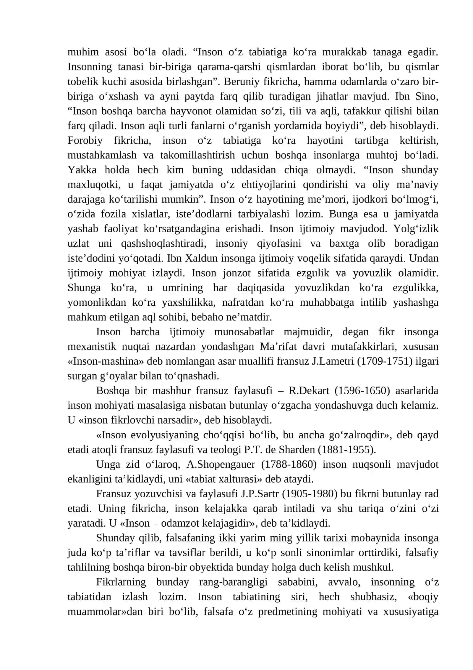 Falsafiy antropologiya (Inson falsafasi) 3