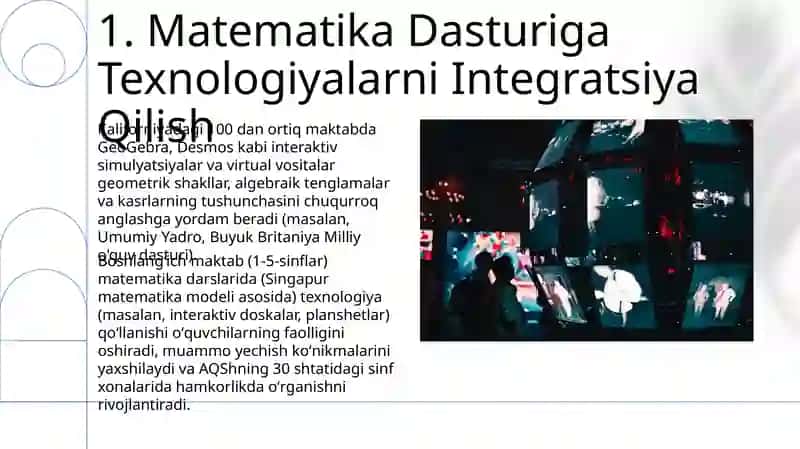 Matematika Dasturiga Texnologiyalarni Integratsiya Qilish 3