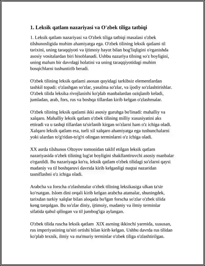 O'zbek Tilining Leksik Qatlami 3