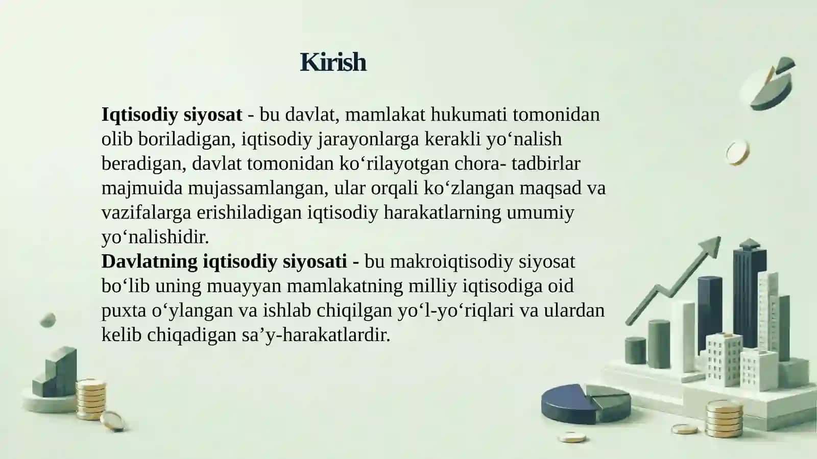 Iqtisodiy siyosatni amalga oshirishda davlat boshqaruv organlarining o'rni 3