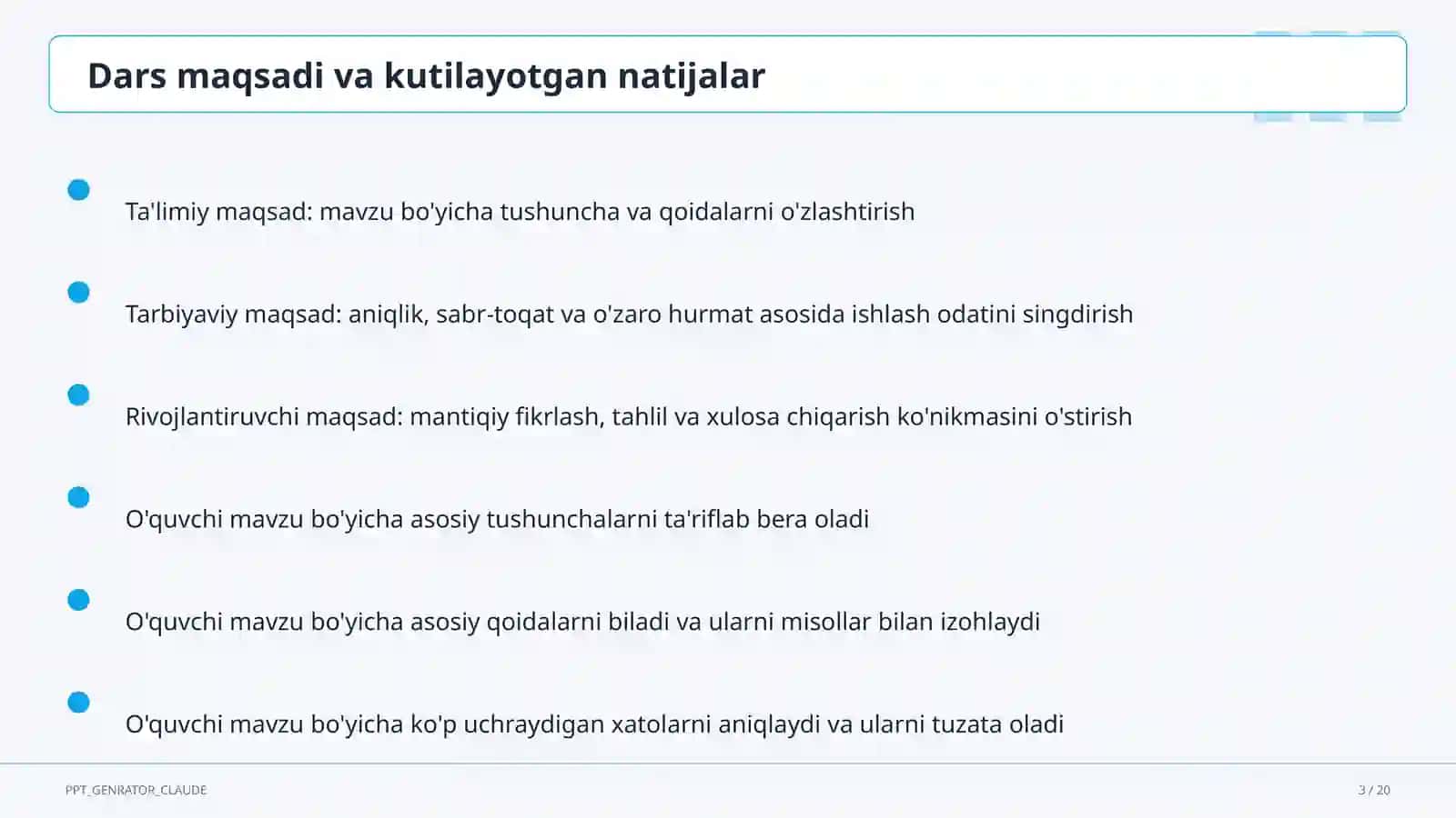 Spiral yondashuv: bilim va ko'nikmalarni sinfdan sinfga bosqichma-bosqich rivojlantirish 3