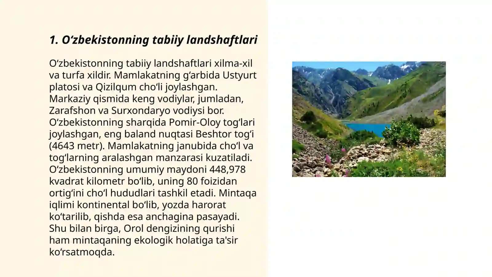 O'zbekiston Tabiati 3