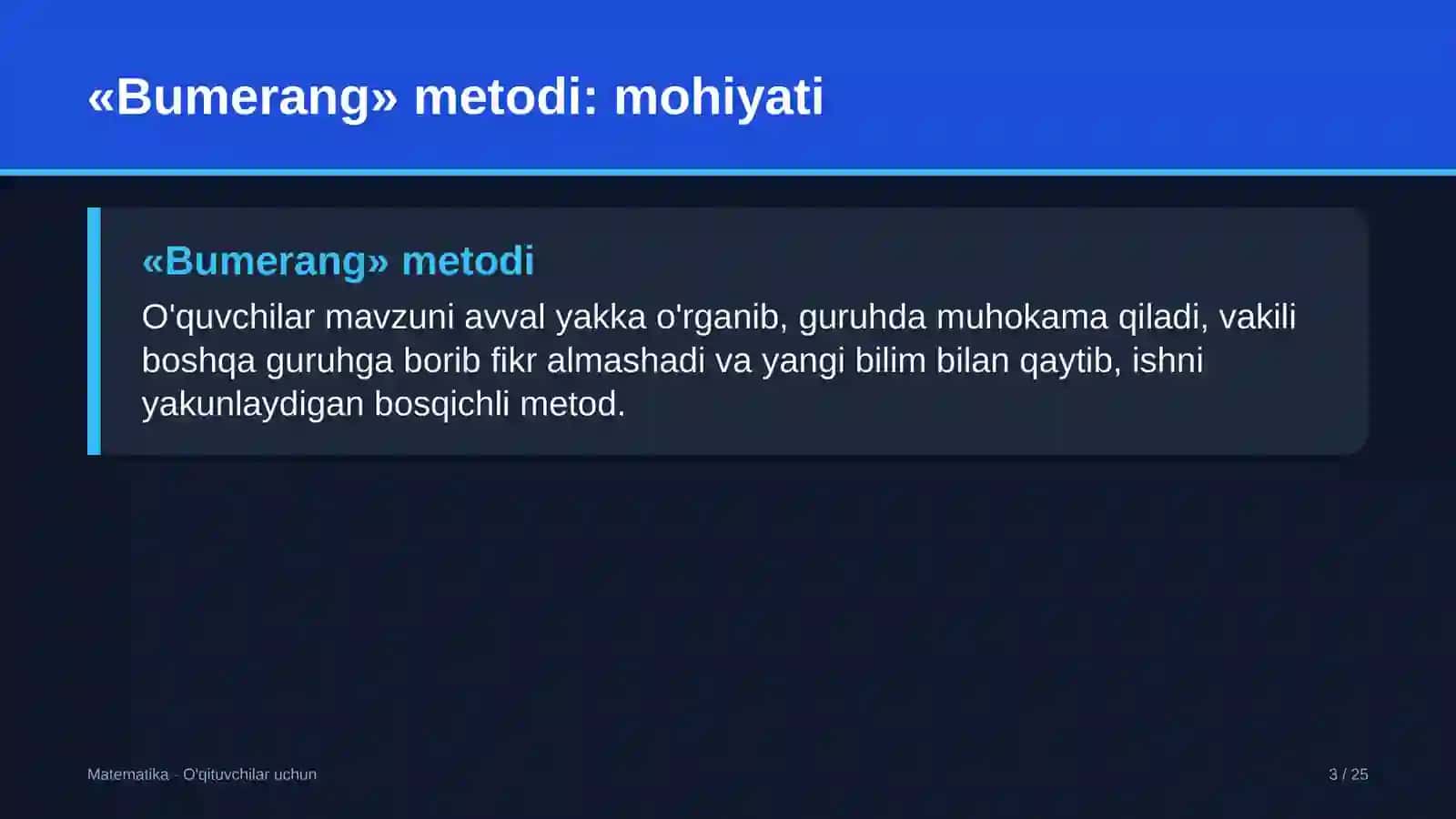 matematika darslarida bumerang metodidan foydalanish 8053 3