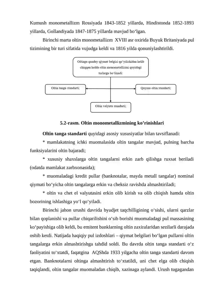 PUL TIZIMI: TUSHUNCHASI, TURLARI VA ELEMENTLARI 3