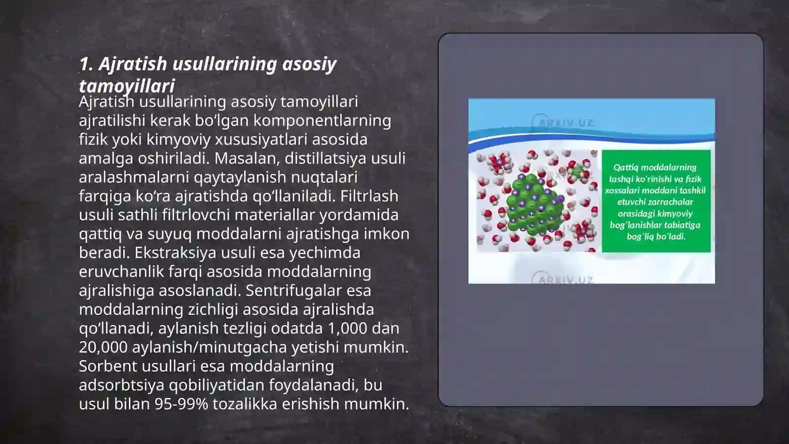 Ajratish usullari 3