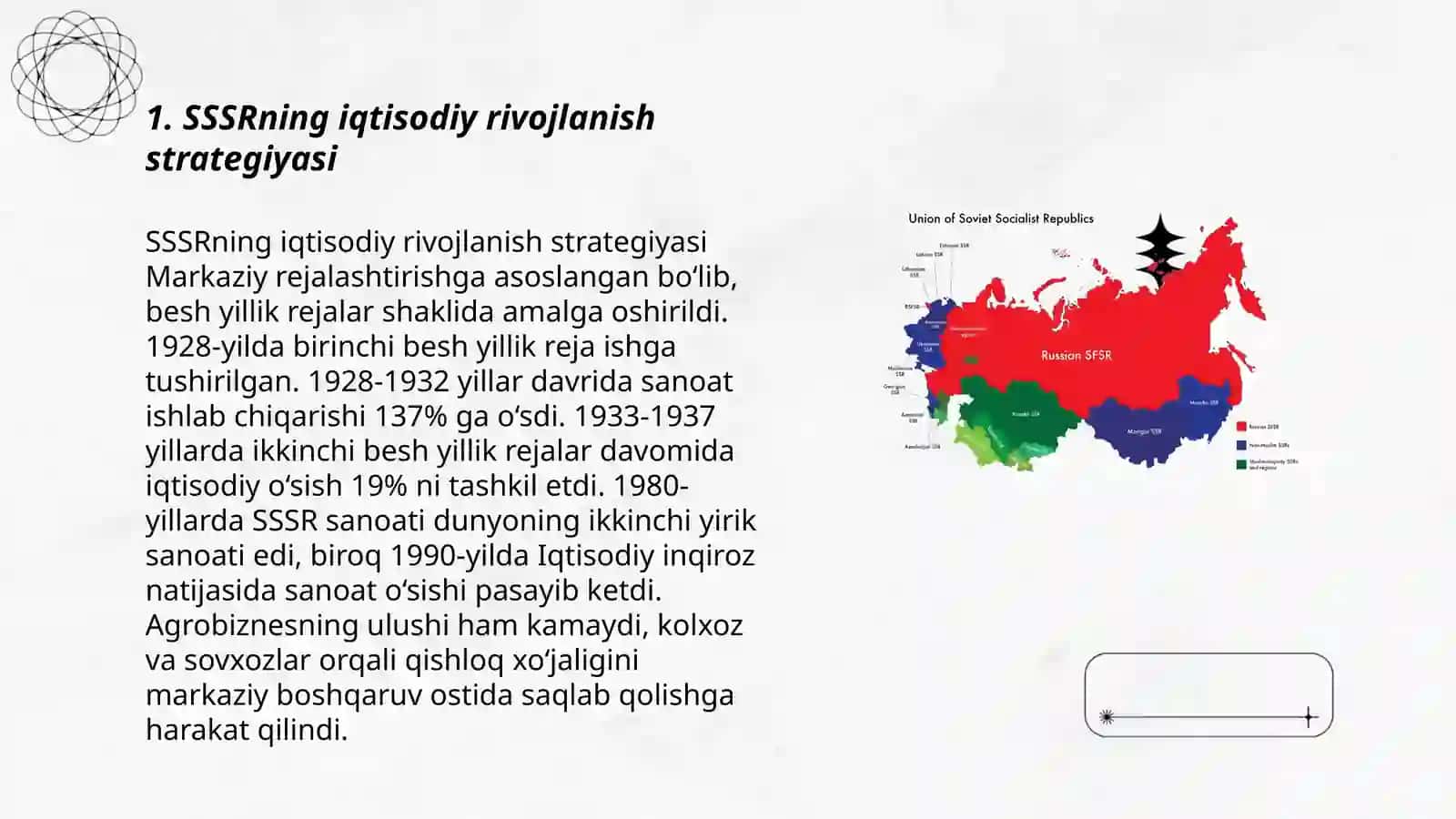 SSSR va Sharqiy Yevropa mamlakatlari rivojlanishining asosiy yõnalishlari 3