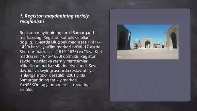Registon Maydoni 3
