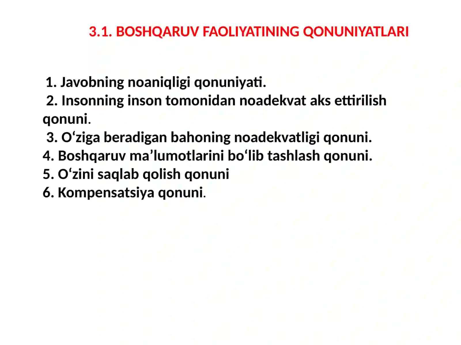BOSHQARUV FUNKTSIYALARI 3