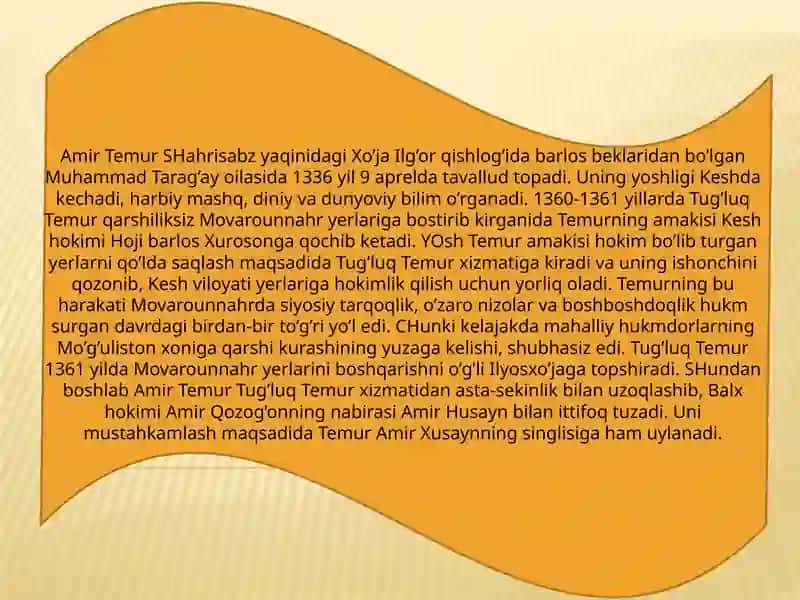 Temuriy davlatining tuzilishi va boshqaruv usullari 3