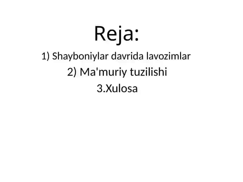 Shayboniylar davri (XV asr oxiri — XVI asr o‘rtalari) 3