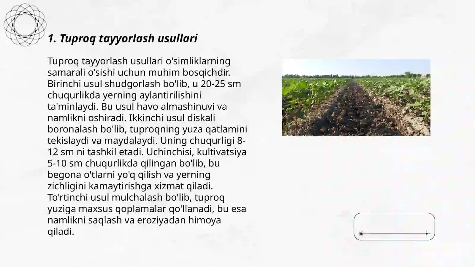 Agrotexnik talablar tizimi 3
