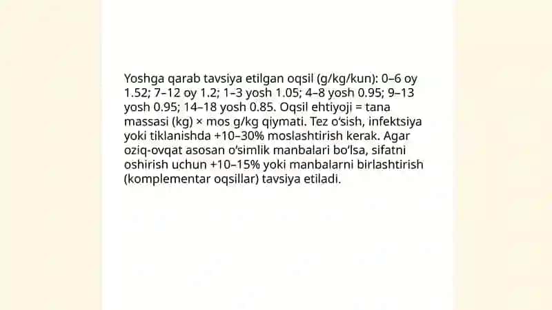Bolalar ovqatlarida oqsilning sifat va miqdorini oshirish yòllari 3