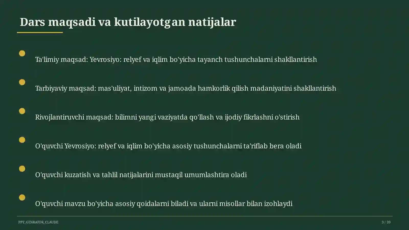 Yevrosiyo: relyef va iqlim (7-sinf) 3