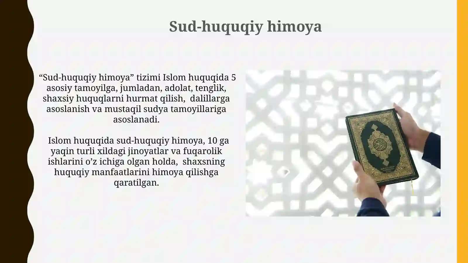 Islomda inson huquq va erkinliklarini ta’minlashing oʻzigaxosjihatlari 3