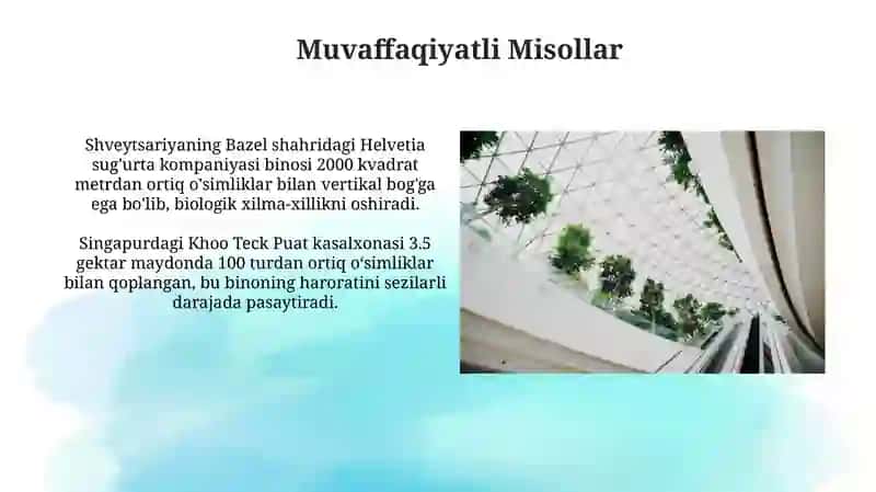 Yashil fasadlar tizimini loyihalash texnologiyasi 3