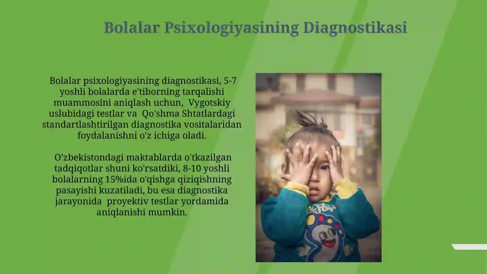 Bolalar Psixologiyasining Diagnostikasi 3