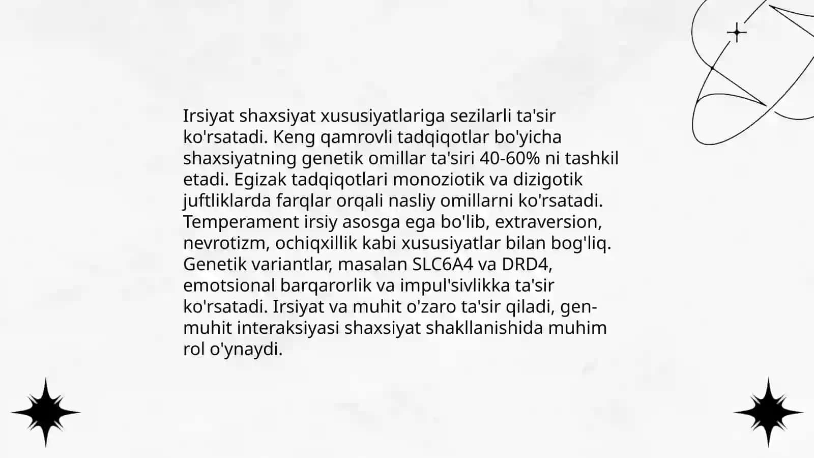 Irsiyat va muhitning shaxs rivojlanishiga tasiri 3