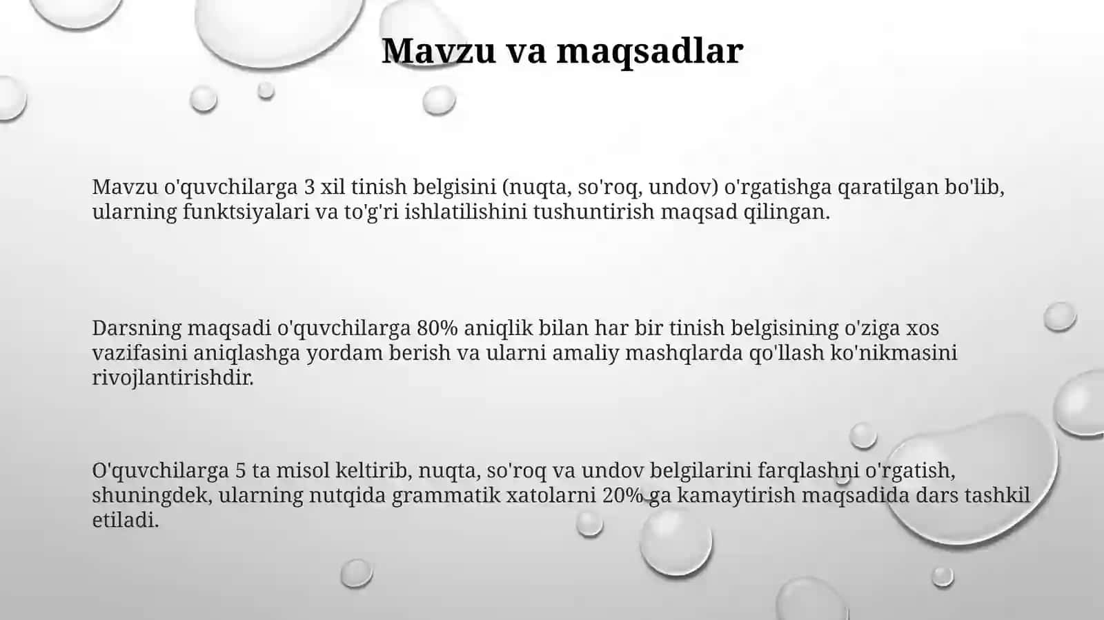 Gaplarning oxiriga qo'yiladigan tinish belgilar 3