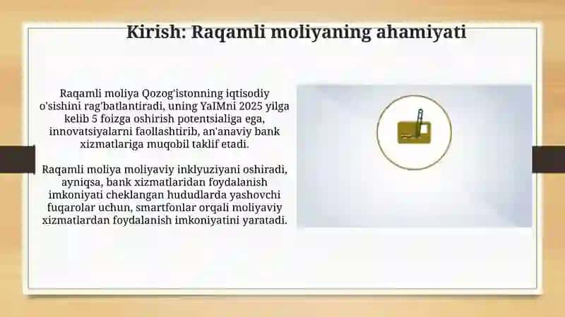 Qozoqiston Respublikasining raqamli moliya tizimi 3