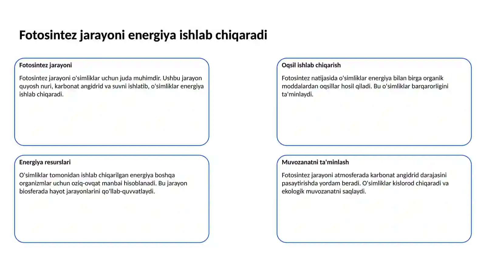 O'simliklar tanasida kechadigan modda almashinuv jarayoni 3