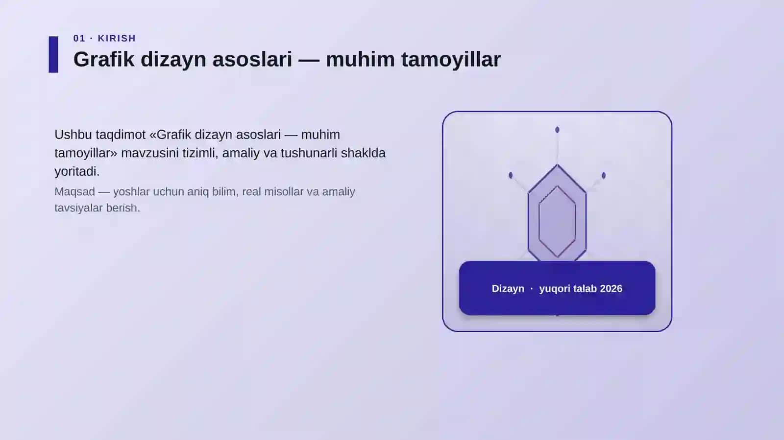 Grafik dizayn asoslari — muhim tamoyillar 3