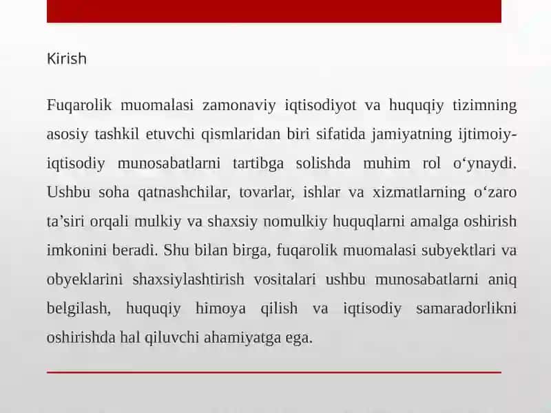 Fuqarolik muomalasi 3