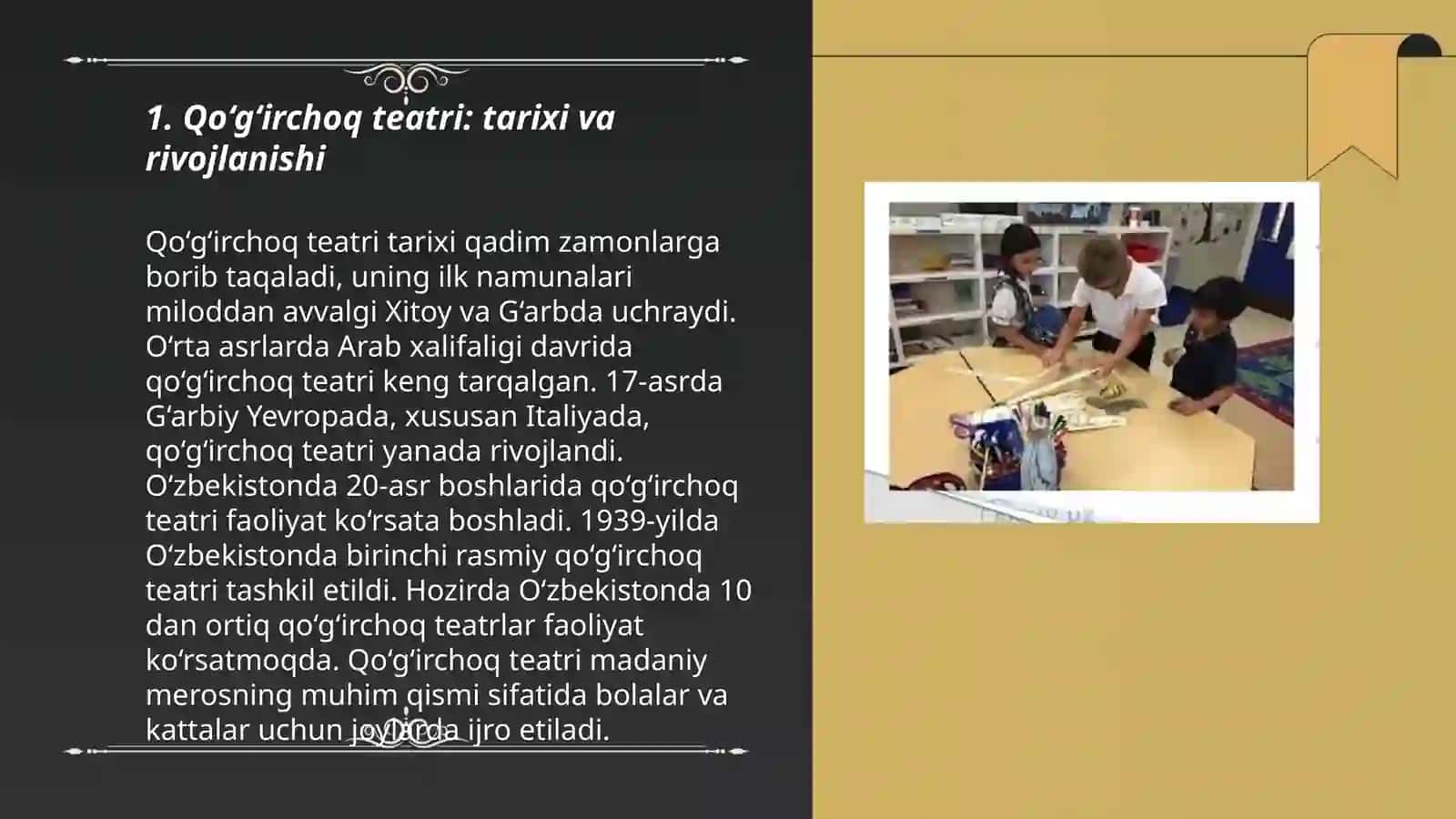 Qo‘g‘irchoq teatrini tashkil etish 3