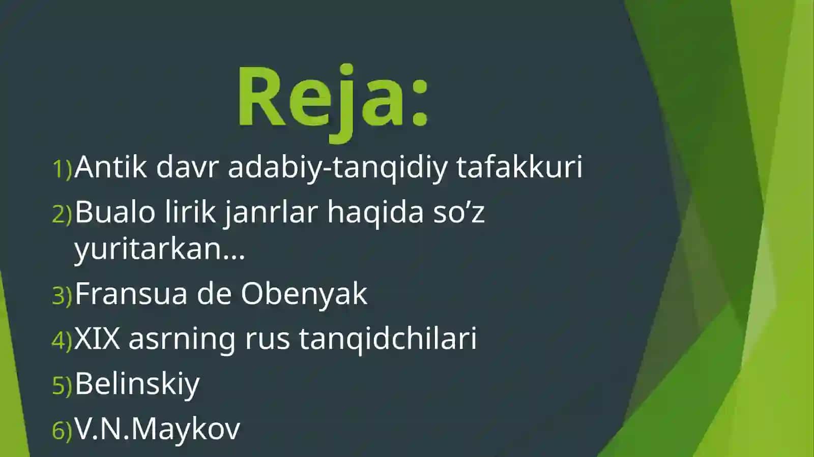 G’arb  mumtoz  adabiyotida  adabiy-tanqidiy fikrlar  taraqqiyoti 3