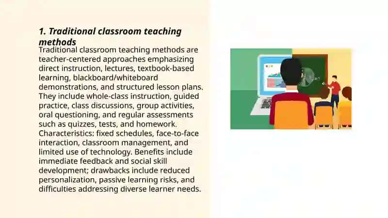 Traditional classroom teaching methods 3