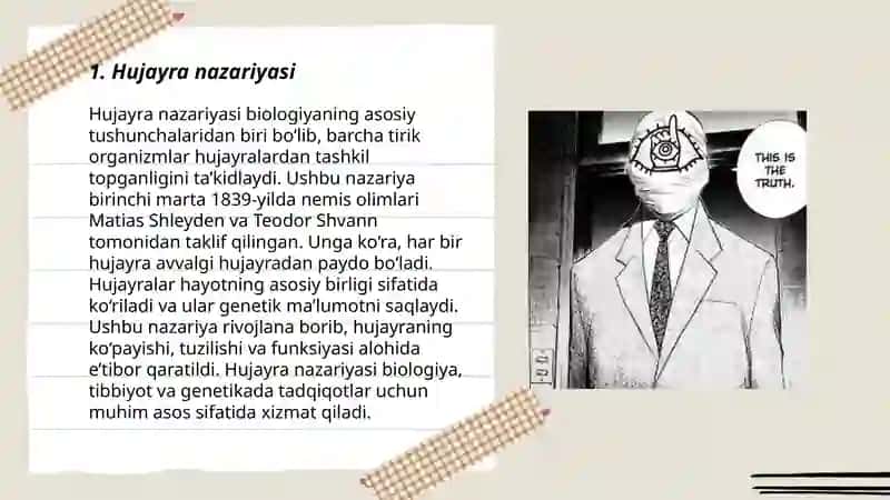 Hayotning hujayra darajasidagi umumbiologik qonuniyatlari 3