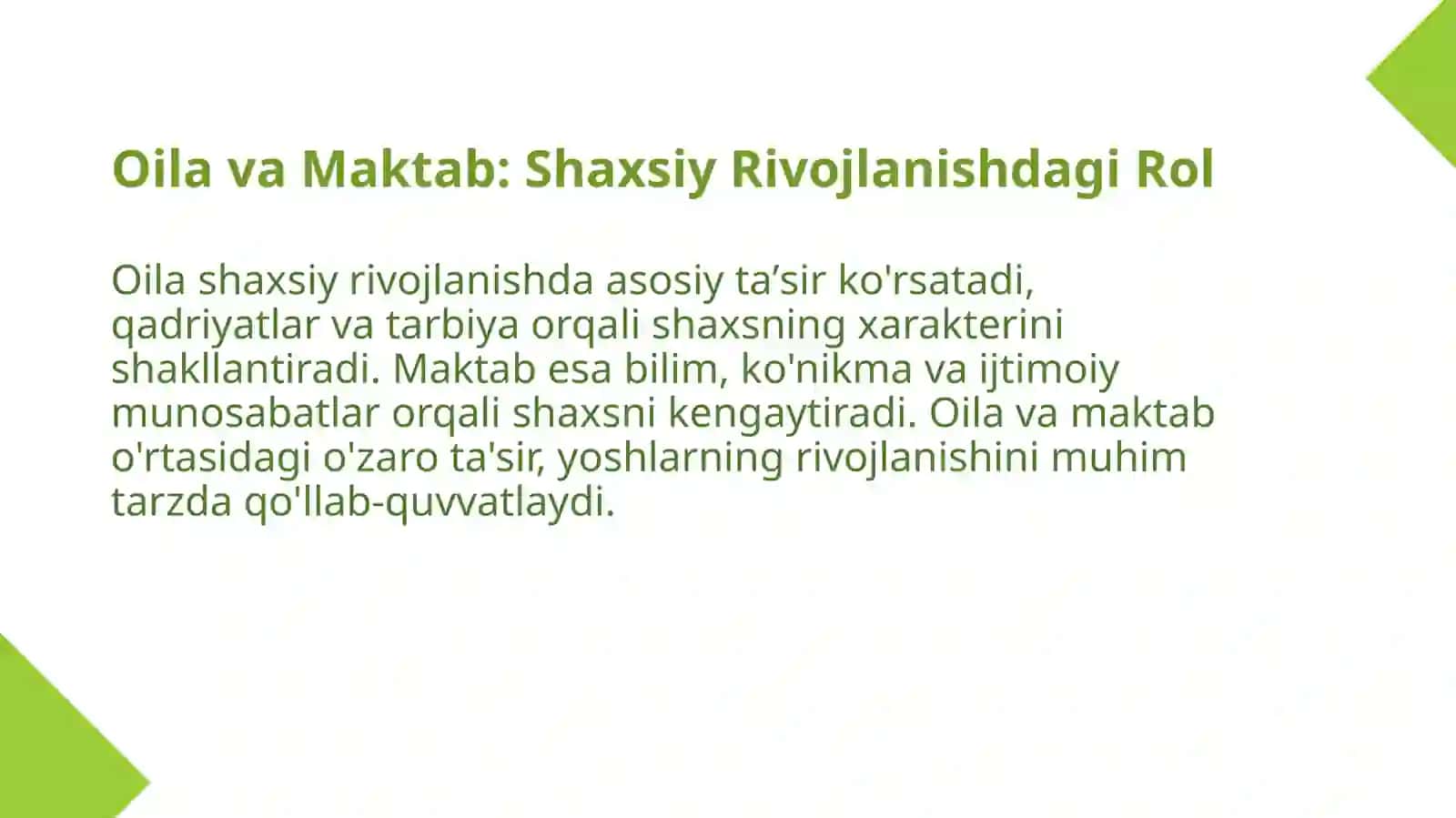 Oila va Maktab: Shaxsiy Rivojlanishdagi Rol 3
