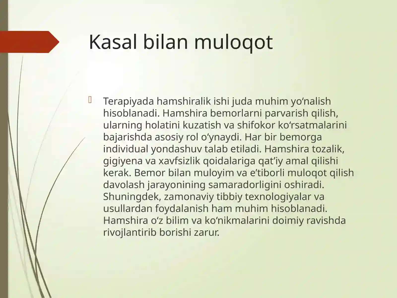Terapiyada hamshiralik ishi 3