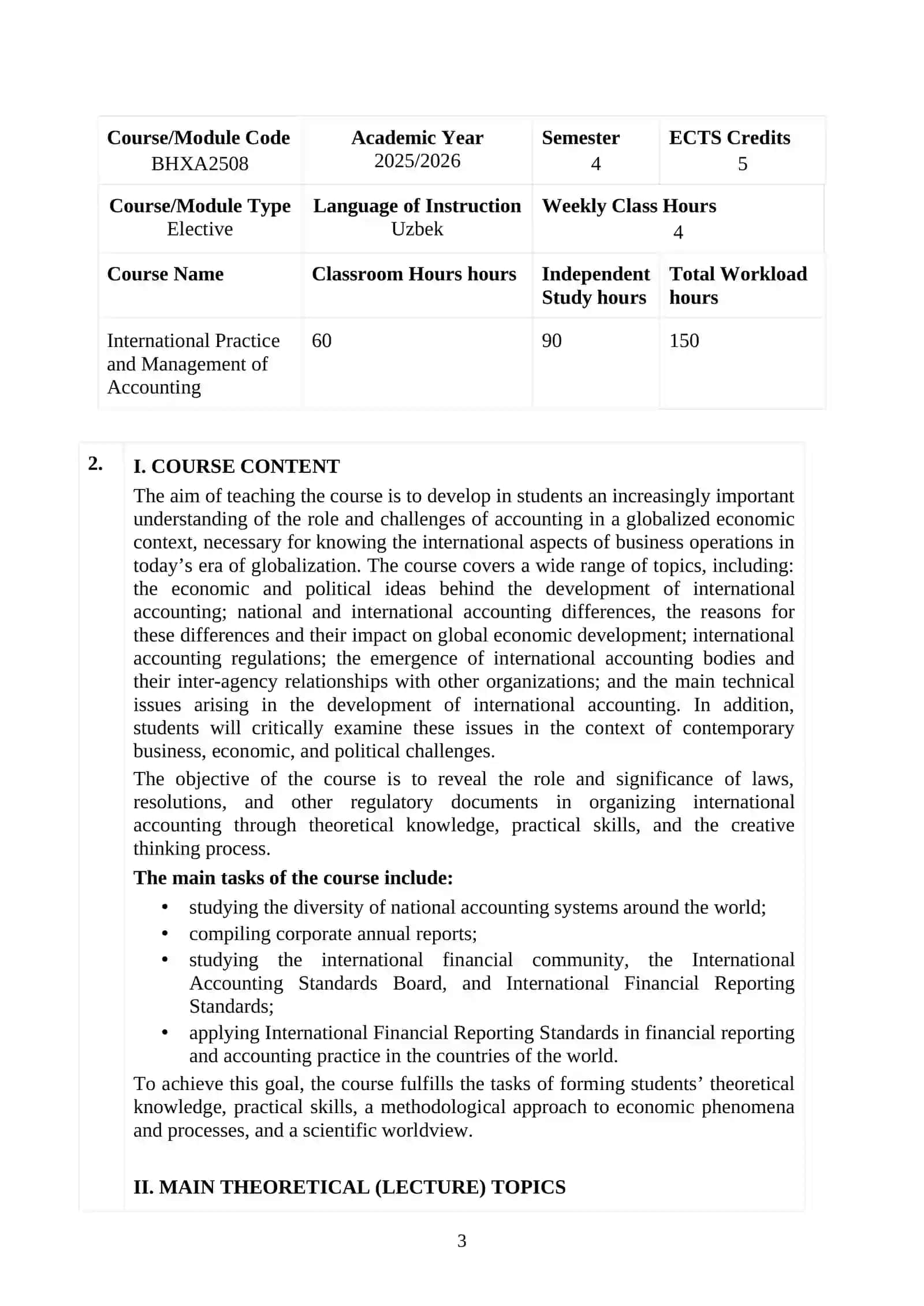 International Practice and Management of Accounting 3