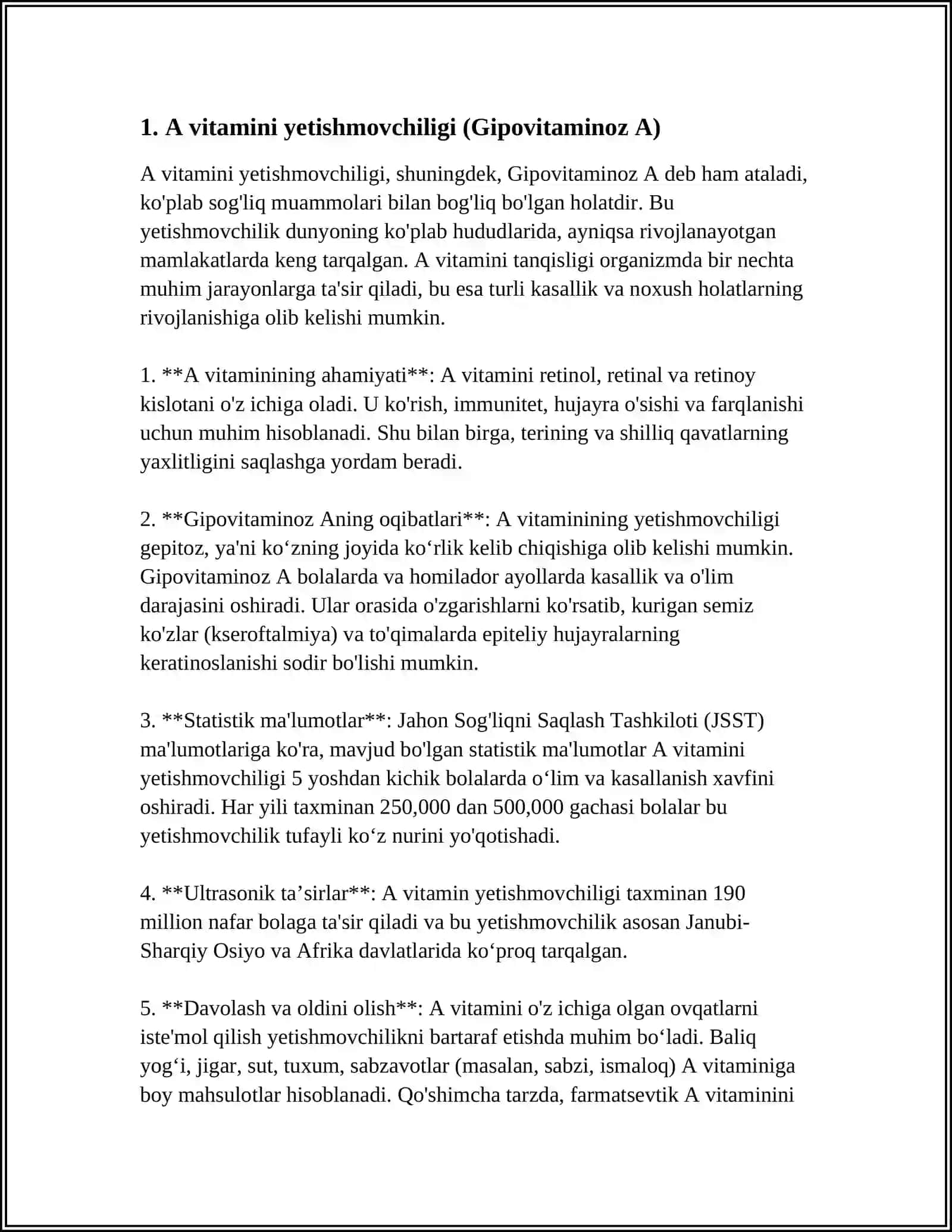 AVITAMINOZ VA GIPOVITAMINOZ 3