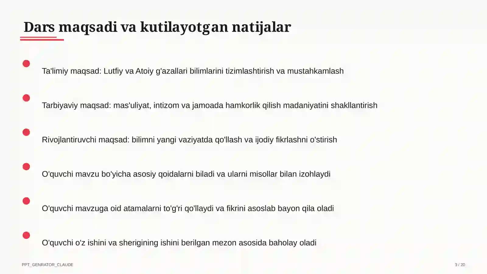 Lutfiy va Atoiy g'azallari (10-sinf) 3