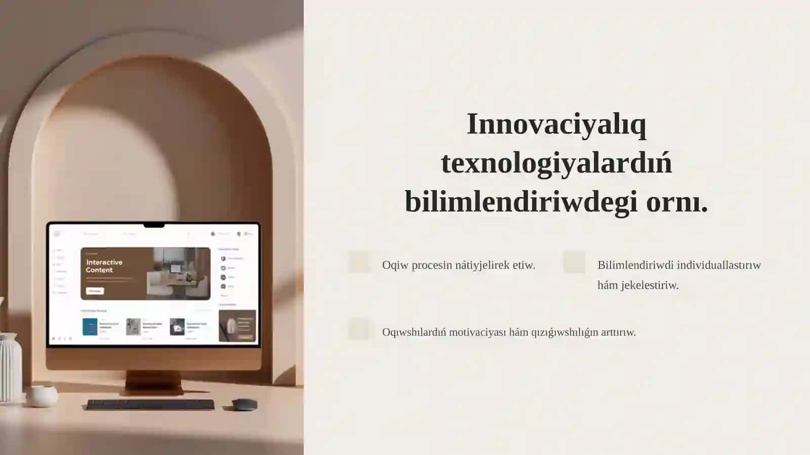 Bolajaq qánigelerdi tayarlawda innovaciyalıq texnologiyalar 3