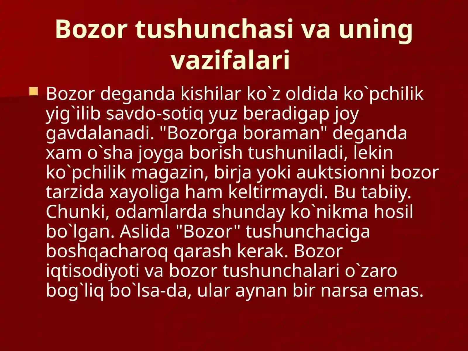 Bozor va uning turlari 3