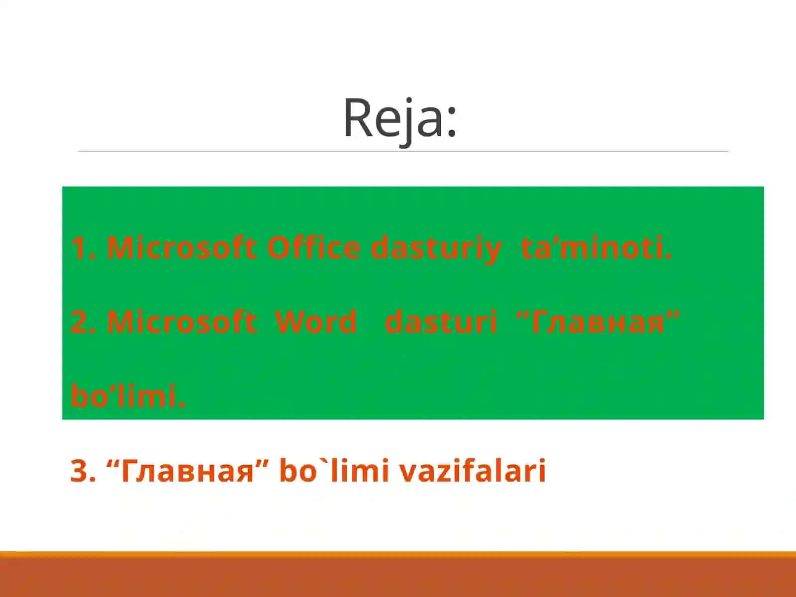 Microsoft Office dasturi 3