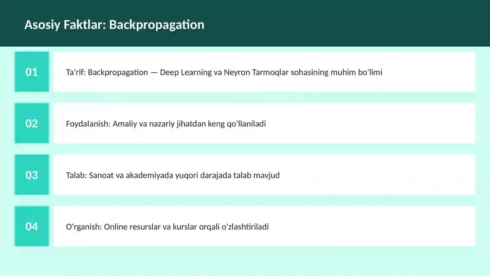 AI | DEEP LEARNING VA NEYRON TARMOQLAR 3