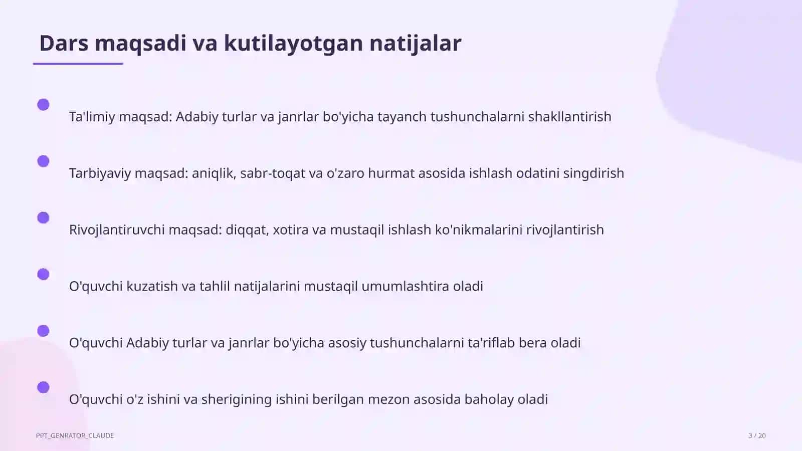 Adabiy turlar va janrlar (10-sinf) 3