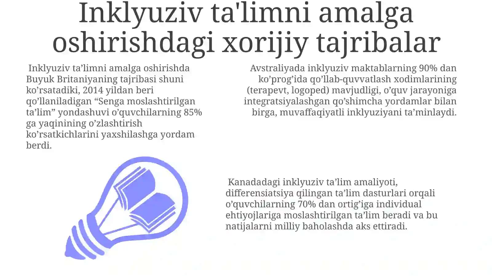 Inklyuziv ta'limni joriy etishdagi xorijiy tajribalar 3
