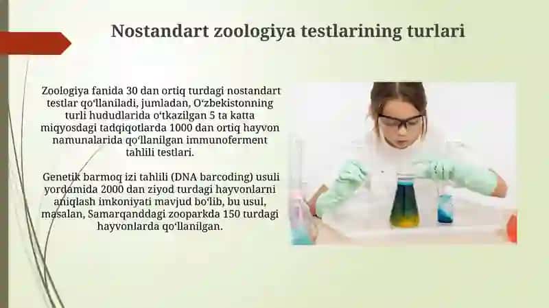Nostandart Zoologiya Testlarining Turlari 3