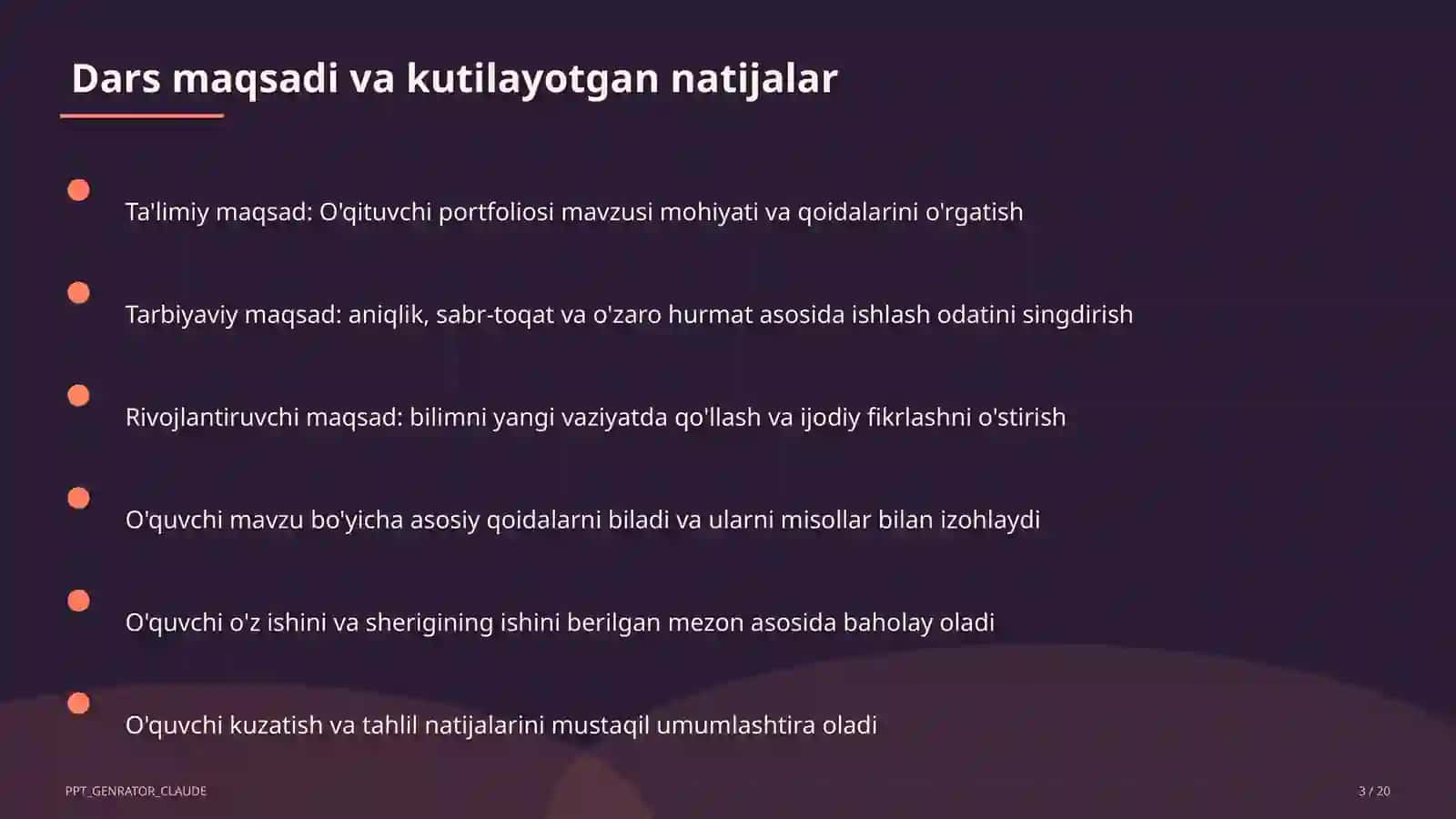 O'qituvchi portfoliosi 3