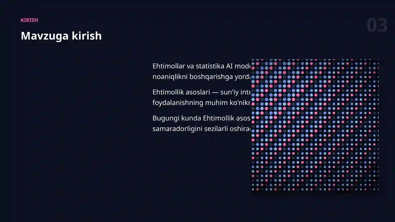 Ehtimollar va statistika 3