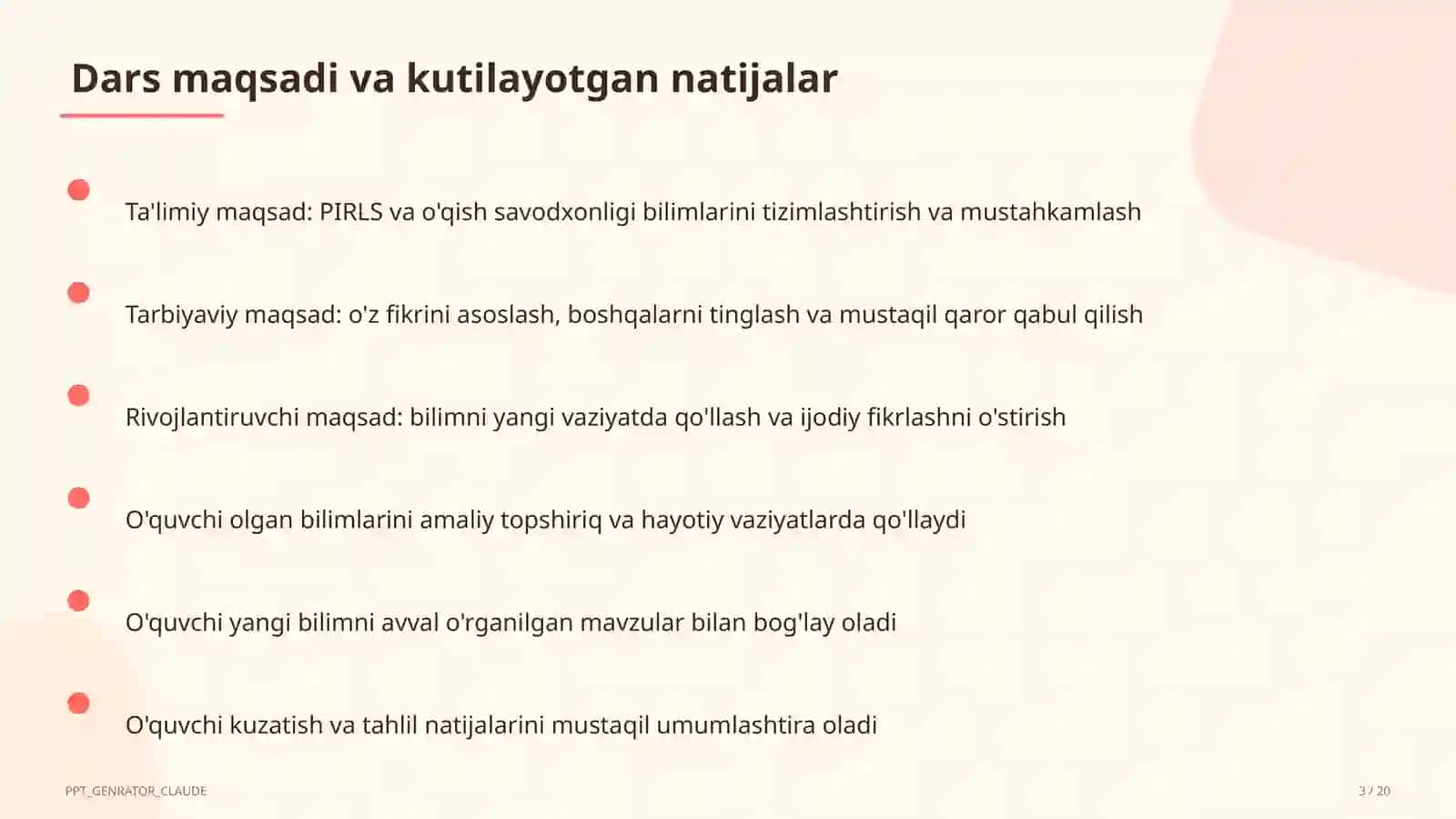 PIRLS va o'qish savodxonligi 3