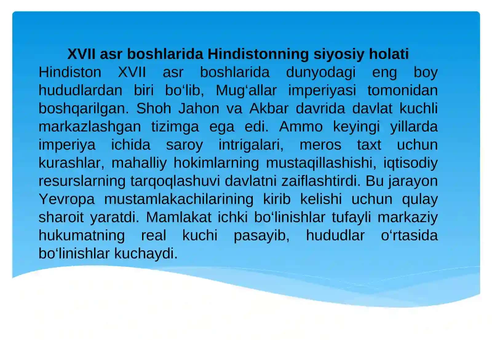 XVII–XIX asrlarda Hindistonning bosib olinishi 3