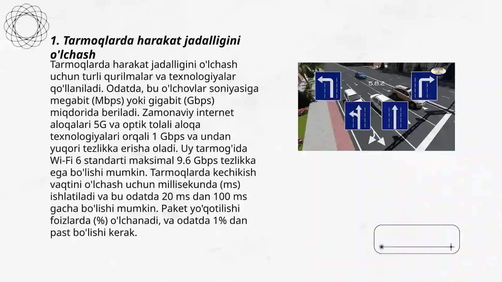 Tarmoqlarda Harakat Jadalligini O'lchash 3