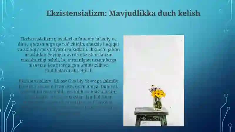 19 ASRNING OXIRIDA ĞARBIY YEVROPADA HAYOT FALSAFASI 3