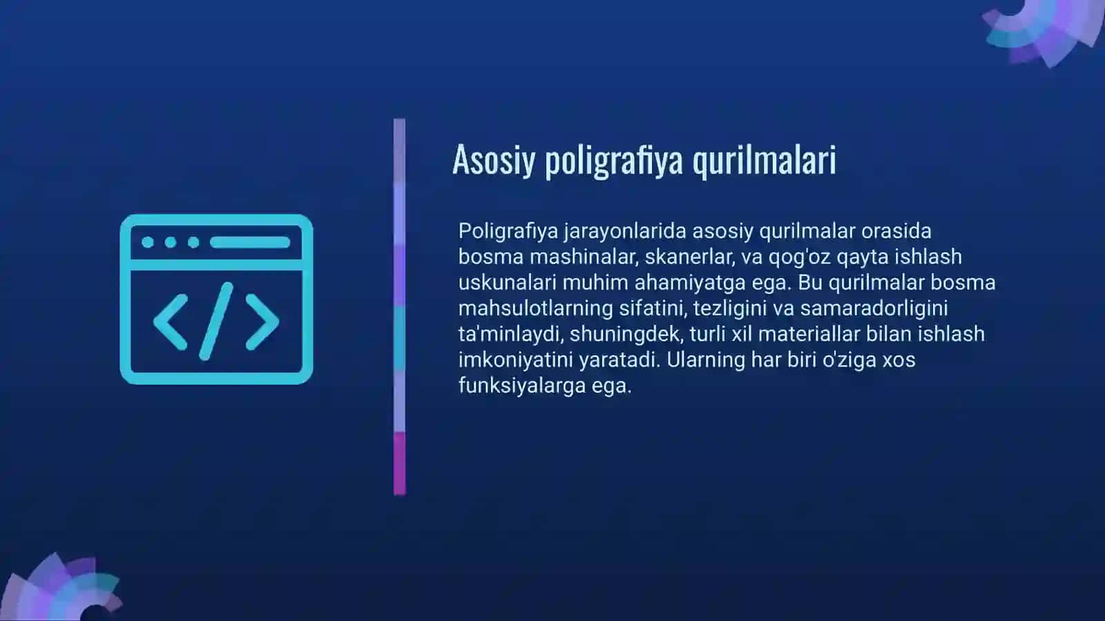 Asosiy poligrafiya qurilmalari 3